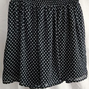 Old Navy Black and White Mini Skirt